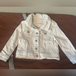Cat & Jack Kids White Denim Jacket